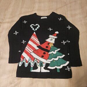 "Ugly Christmas Sweater" By Tiara International Christmas Collection Size M